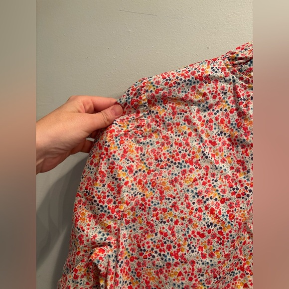 J. Crew Floral Print Women's Top high neck all
Over print long sleeve feminine - Picture 5 of 14